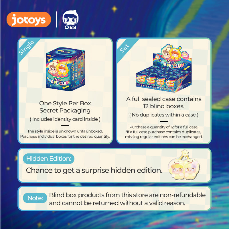 Q.Kid Wave Club Series MINI Plush Blind Box - Jotoys Official Website