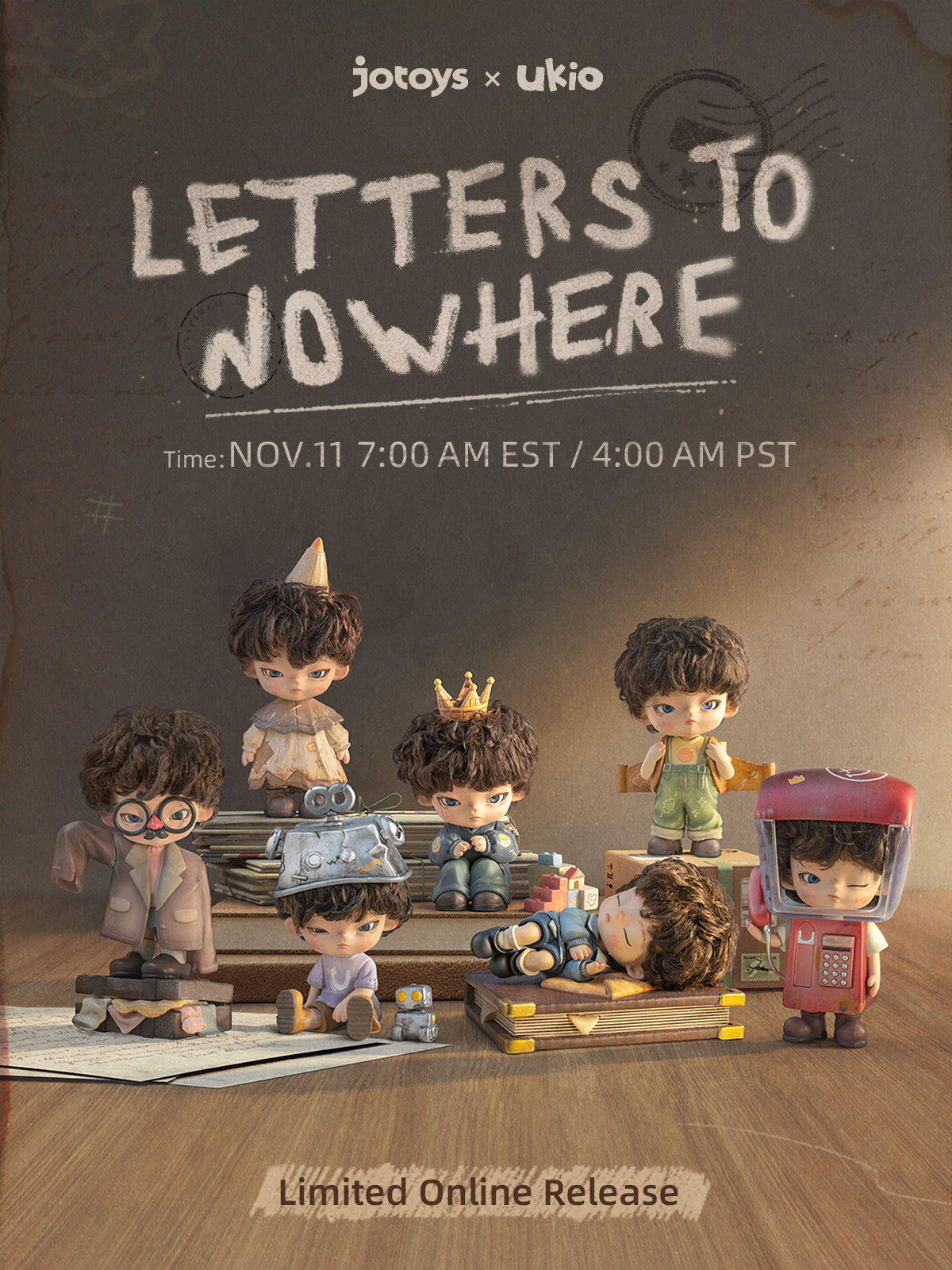 ukio Letters to nowhere Series Figures Blind Box
