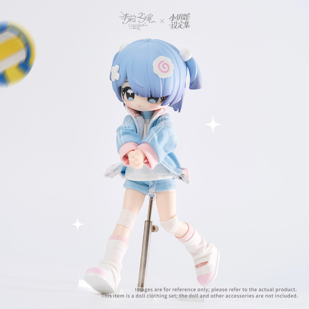 Class Break Dash Red/Light Blue Gymnastics Leotard
