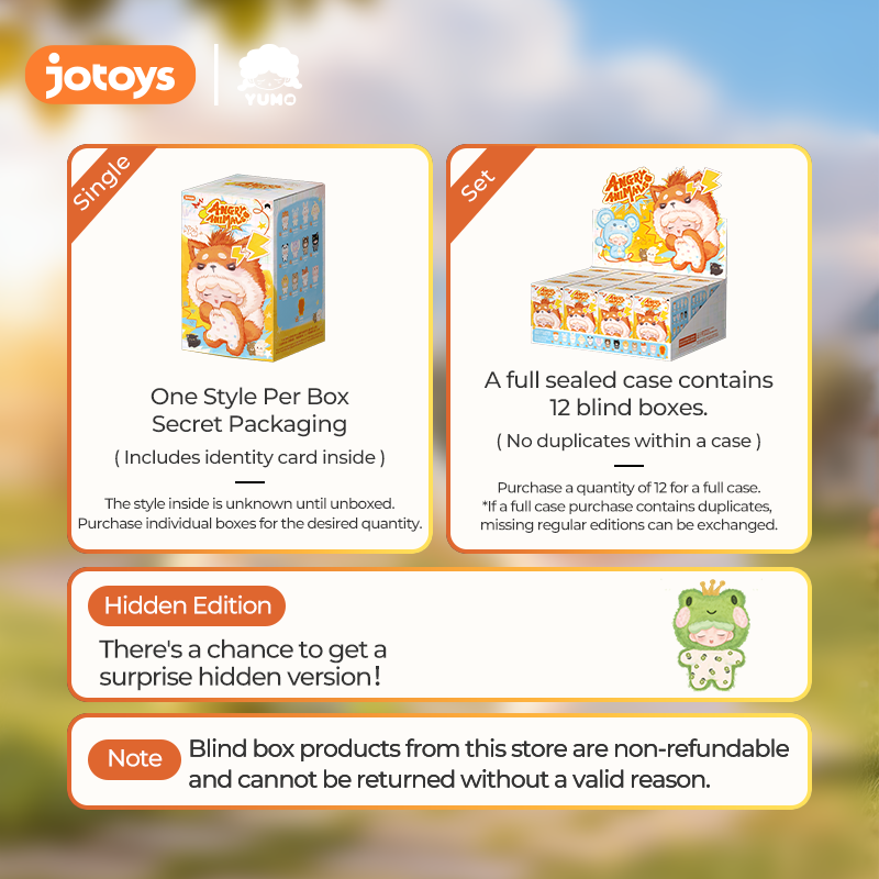 YUMO Angry Animals Mini Series Plush Blind Box
