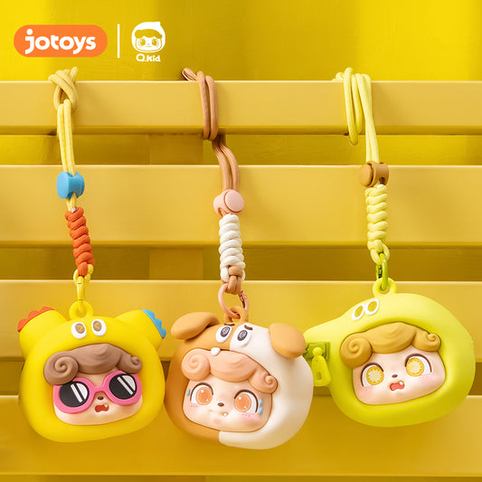 Q KID Emotional Monsters Earphone Bag Blind Box – Collectible Surprise Cases! Unlock Cute Monster Designs & Portable Style for Headphones