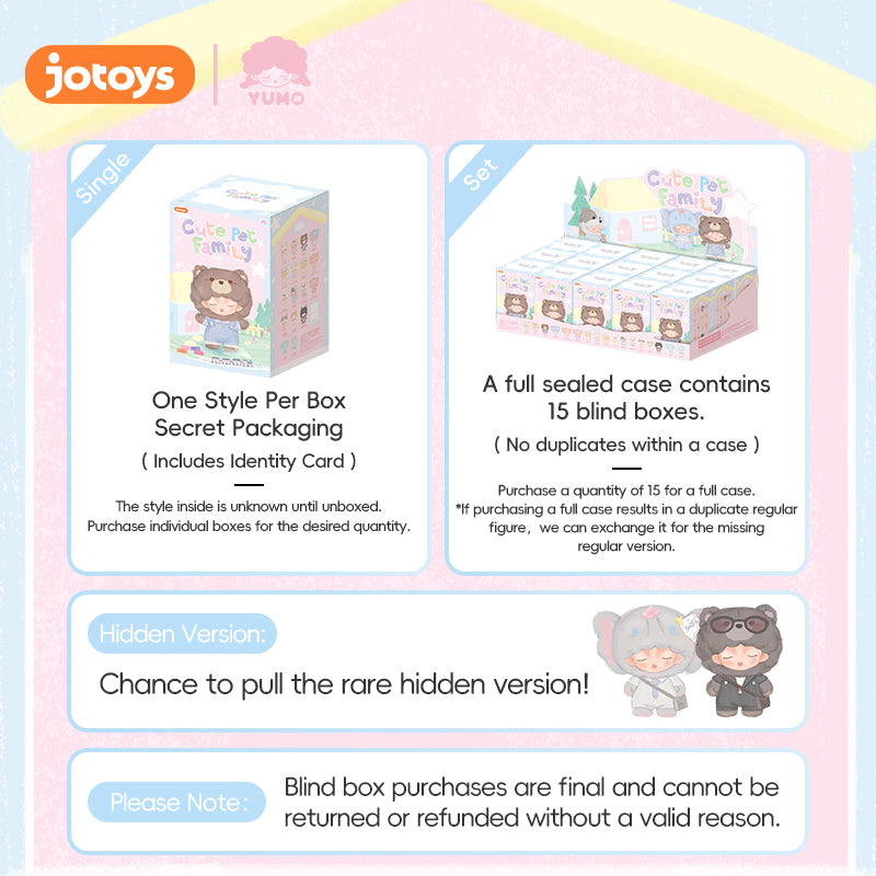 YUMO Cute Pet Family Mini Series - Jotoys Official Website